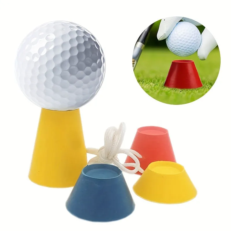 4In1 Winter Golf Tee Snow Globe Holder with 4 Heights