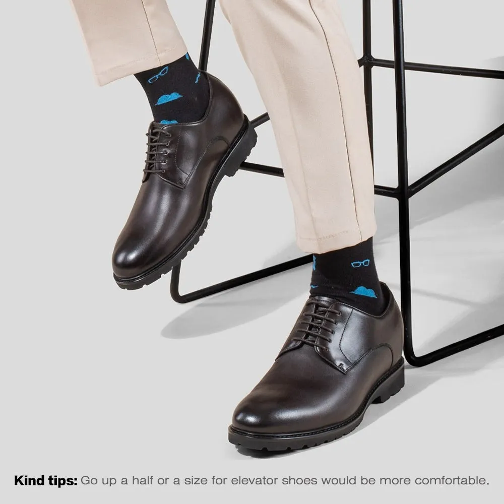 6 CM / 2.36 Inches CMR CHAMARIPA Elevator Shoes - Step Up Your Game with CMR CHAMARIPA Height Boost Business Shoes