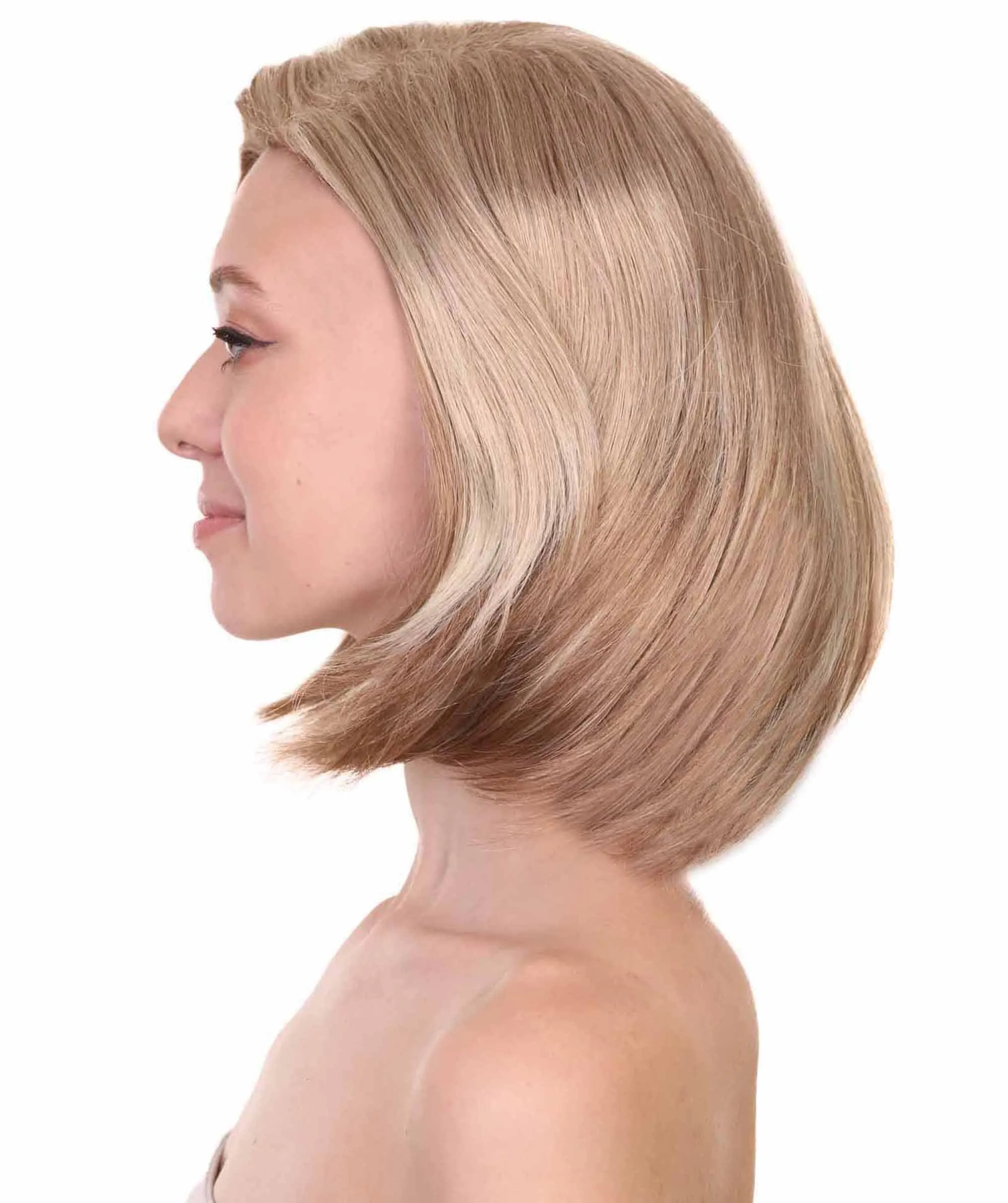 Adult Women's Former US Politician Wig , Democrat Political Brown Blond Wig , Premium Breathable Capless Cap