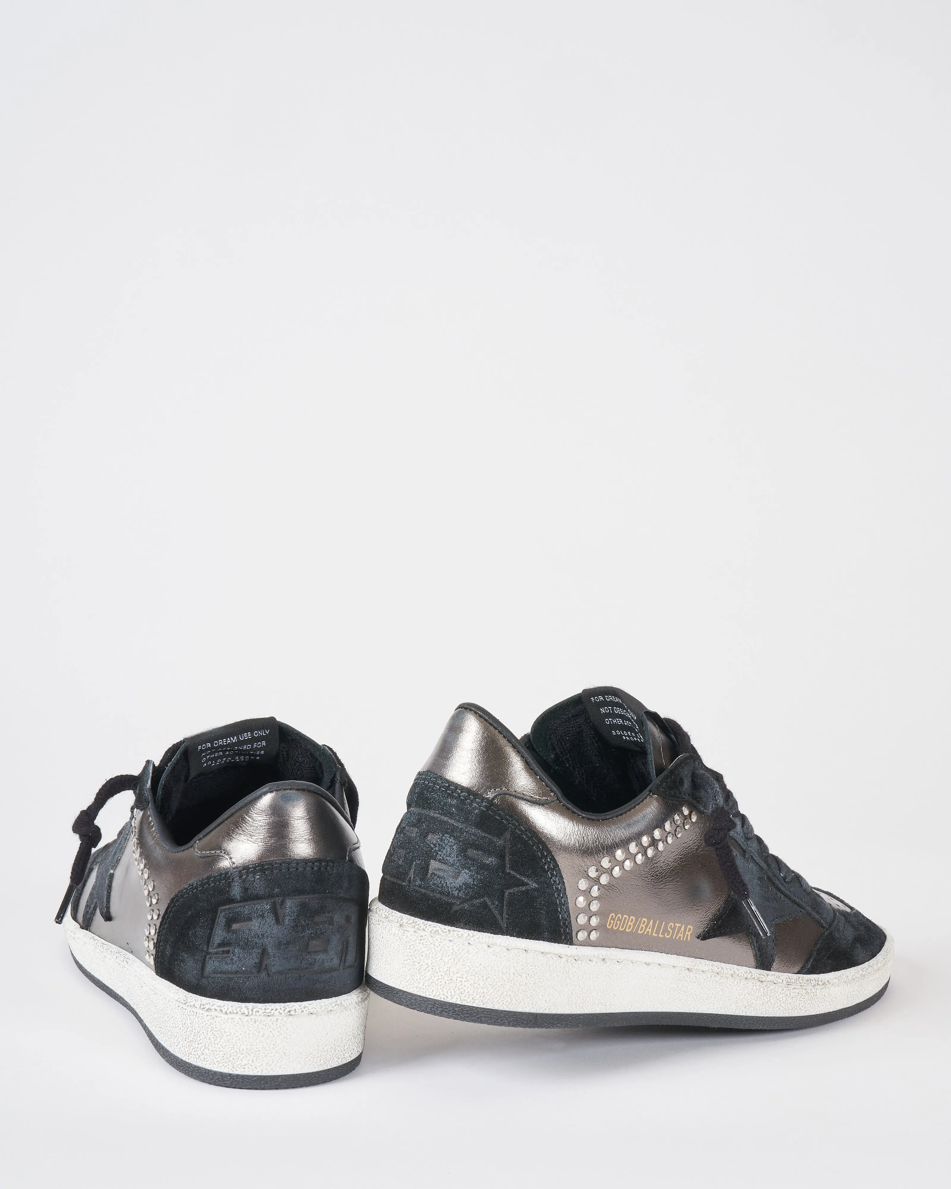 ball star laminated upper studs heel suede spur