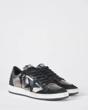 ball star laminated upper studs heel suede spur