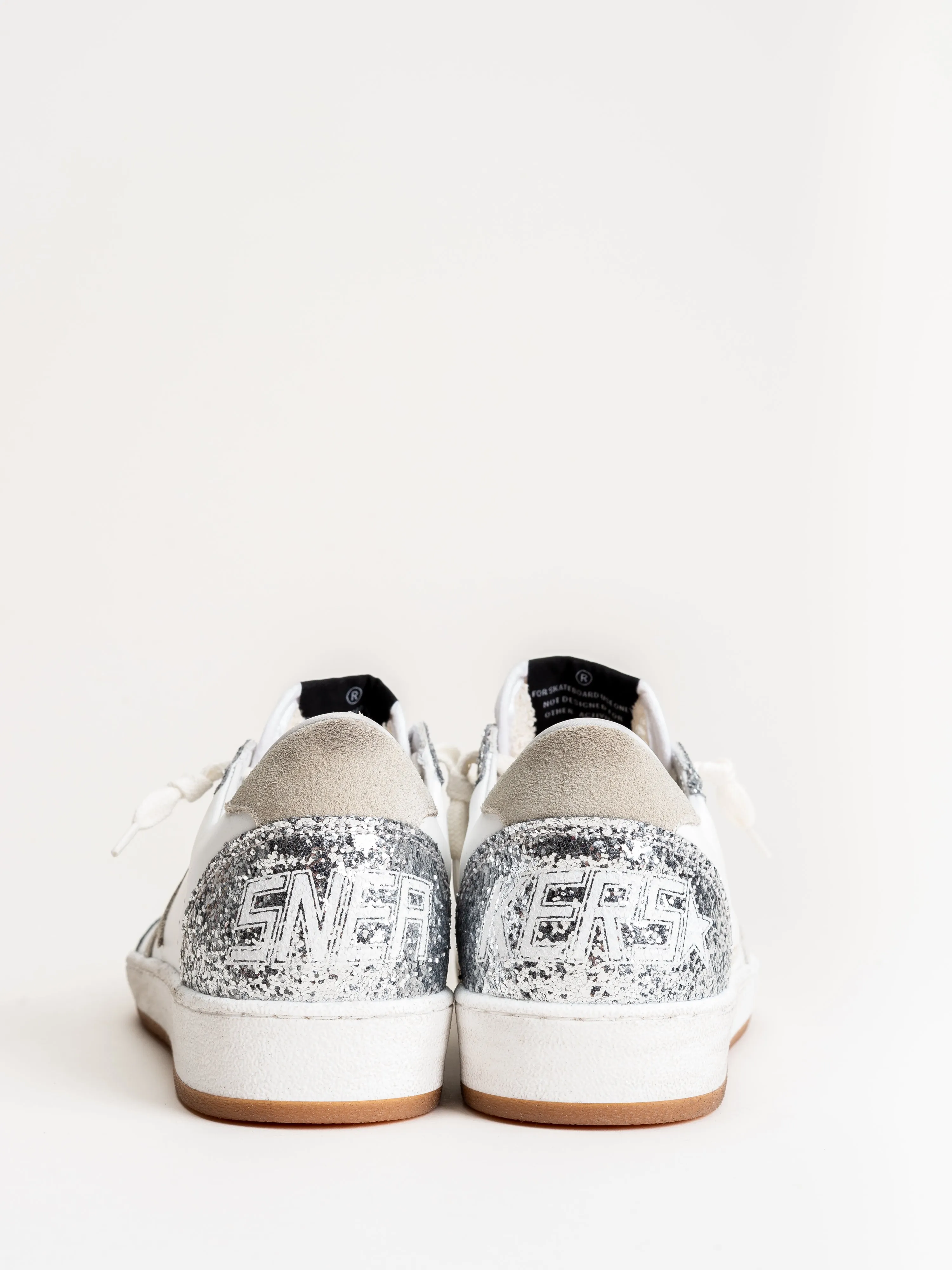 ball star sneaker - white silver