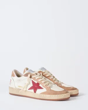 ballstar nappa upper spur suede toe and heel leather star