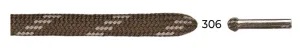 Barth Semicircular Laces (7mm/200cm)(Brown/Grey)