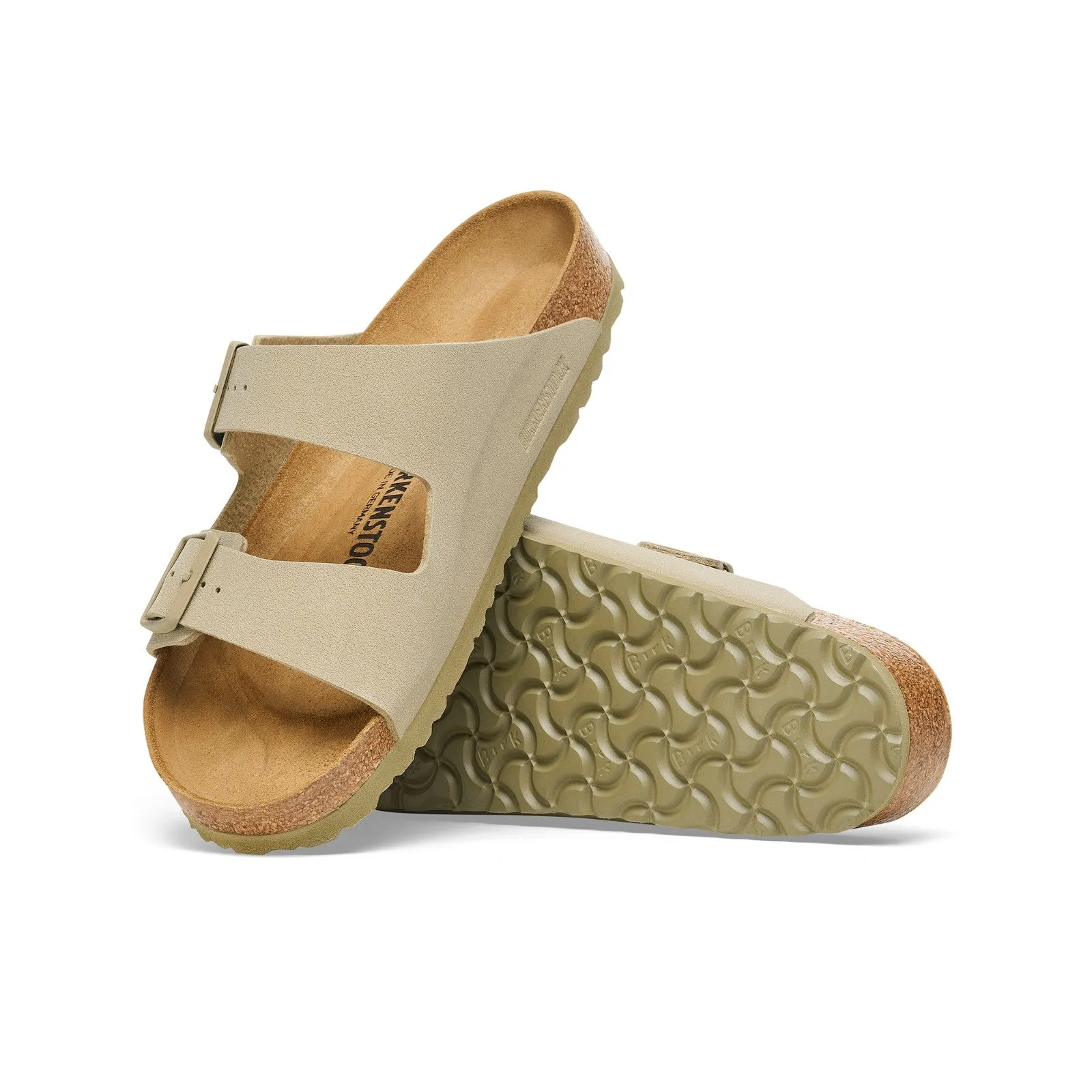 Birkenstock Arizona Birko-Flor (Faded Khaki) Men's Sandals 1027704 1027704