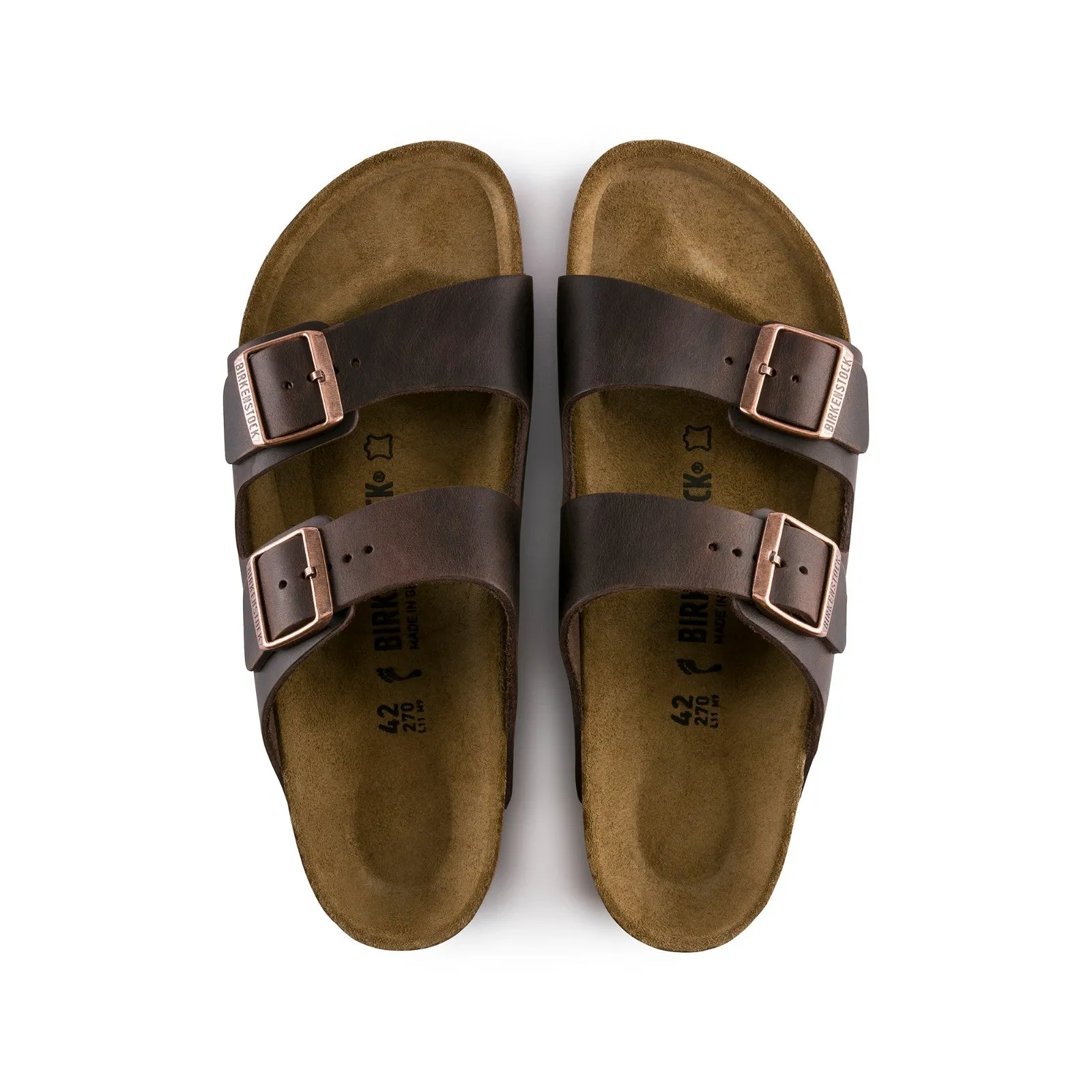 Birkenstock Arizona Oiled Leather (Habana) Men's Sandals 52531