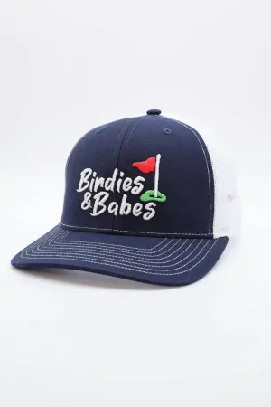 Chick Chase Hat - Navy Birdies & Babes