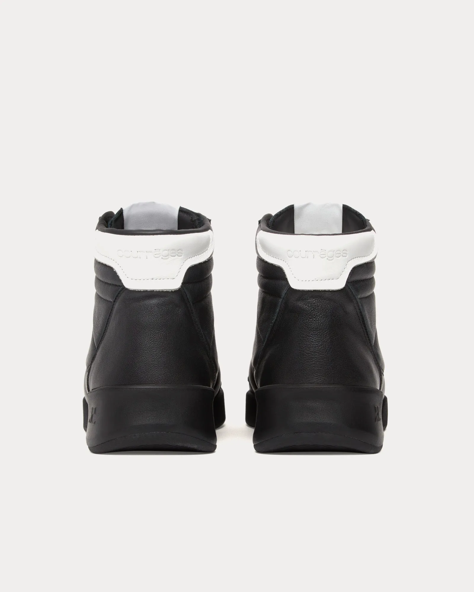 Club 02 Leather Black Mid Top Sneakers