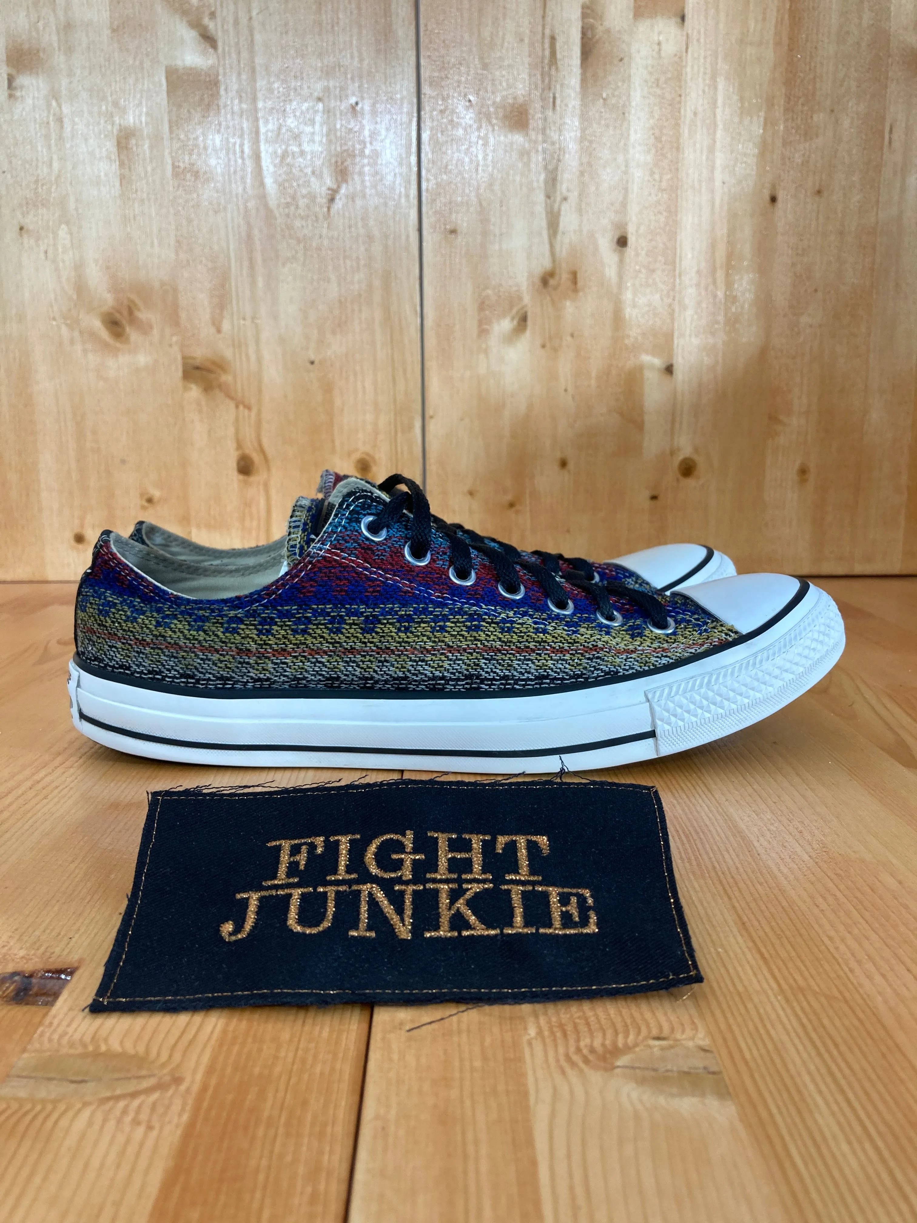 CONVERSE ALL STAR OX BOHO AZTEC RUG Men's Size 12 Knit Fabric Shoes Sneakers
