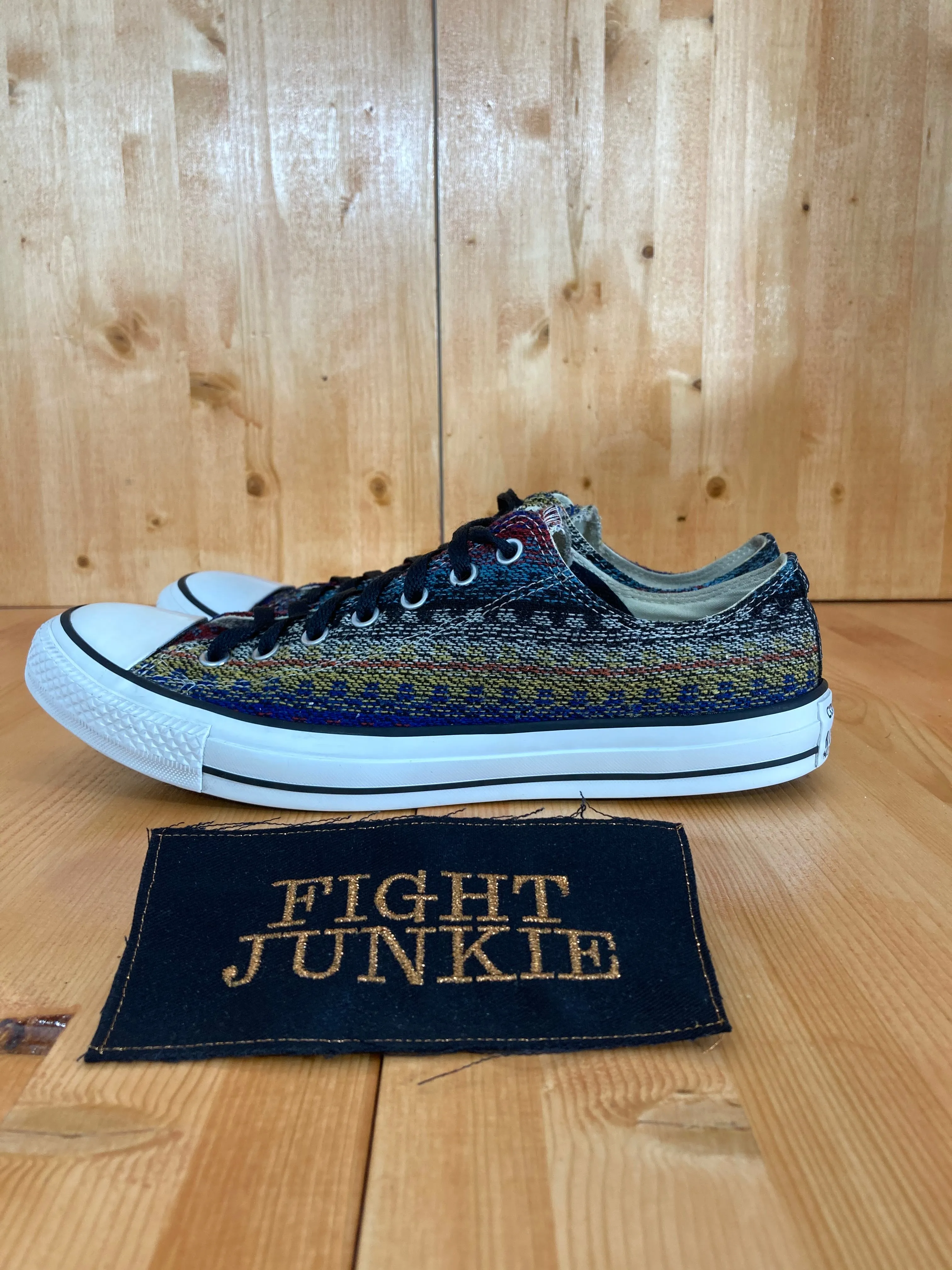 CONVERSE ALL STAR OX BOHO AZTEC RUG Men's Size 12 Knit Fabric Shoes Sneakers
