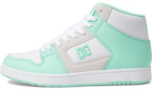 DC Manteca 4 Hi White Mint Womens Leather Skate Trainers