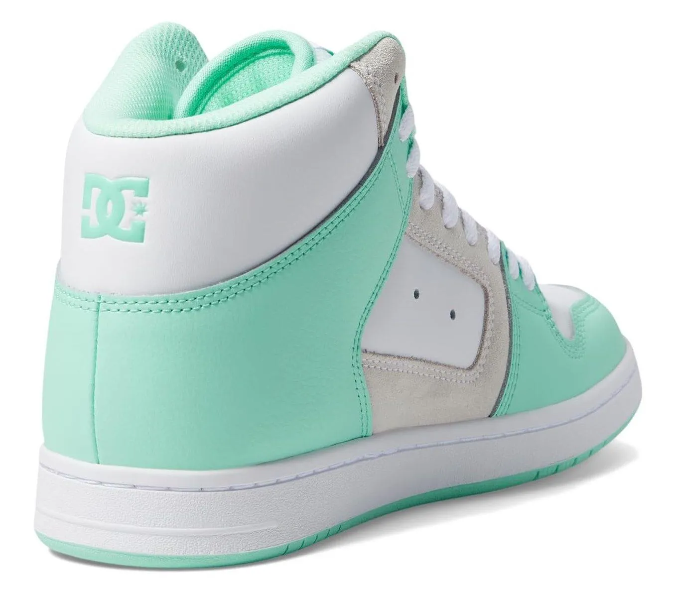 DC Manteca 4 Hi White Mint Womens Leather Skate Trainers