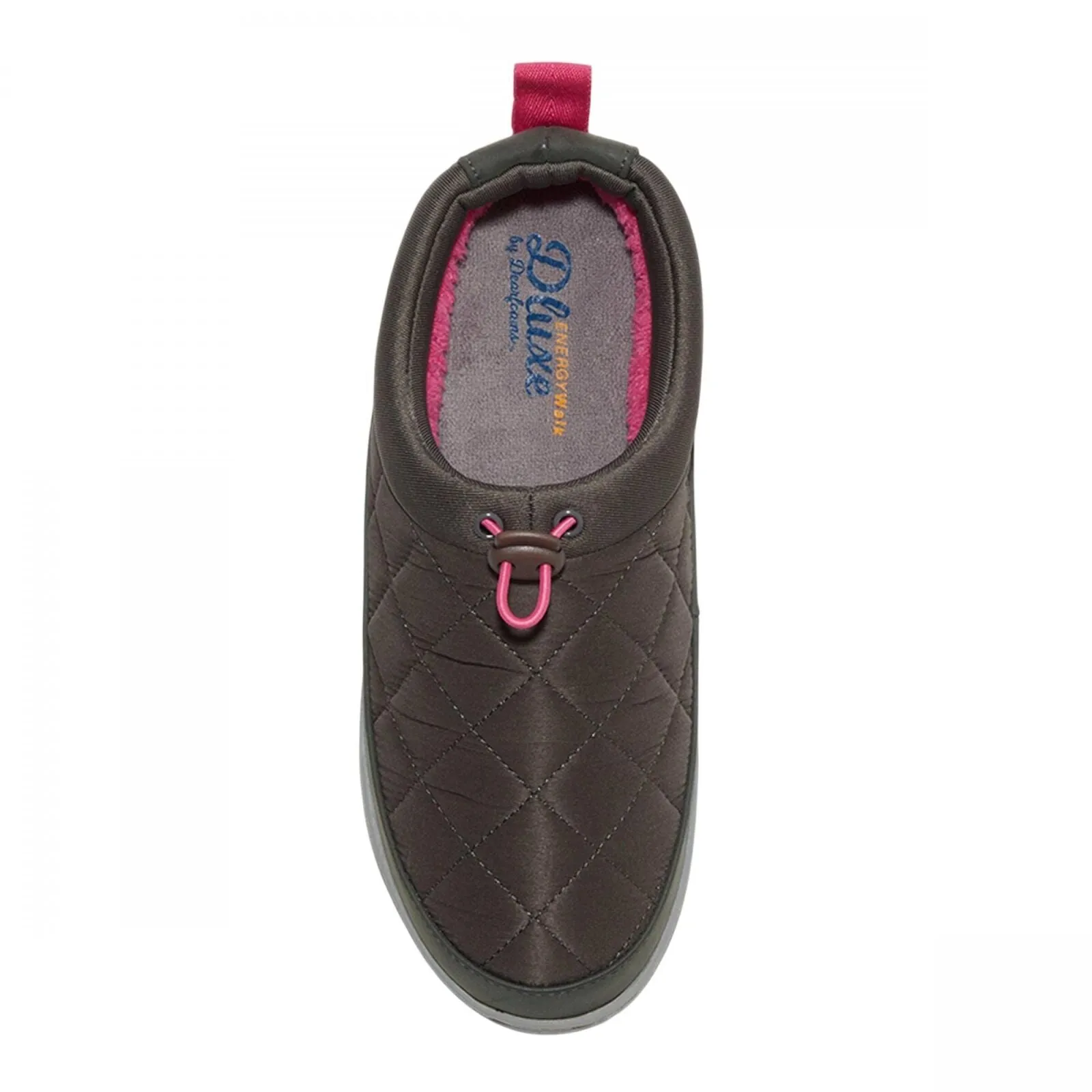 Dluxe By Dearfoams Womens Jenn All Day Slide Slippers 88507219 Gray L