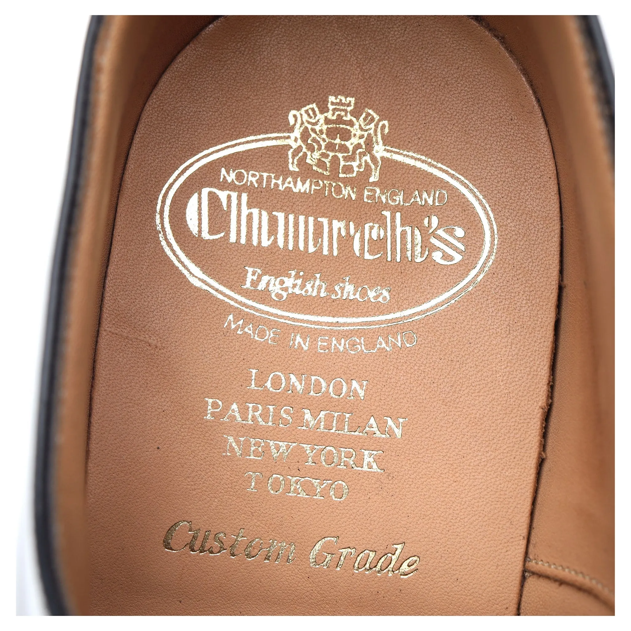 'Falmouth' Black Leather Oxford UK 6 G