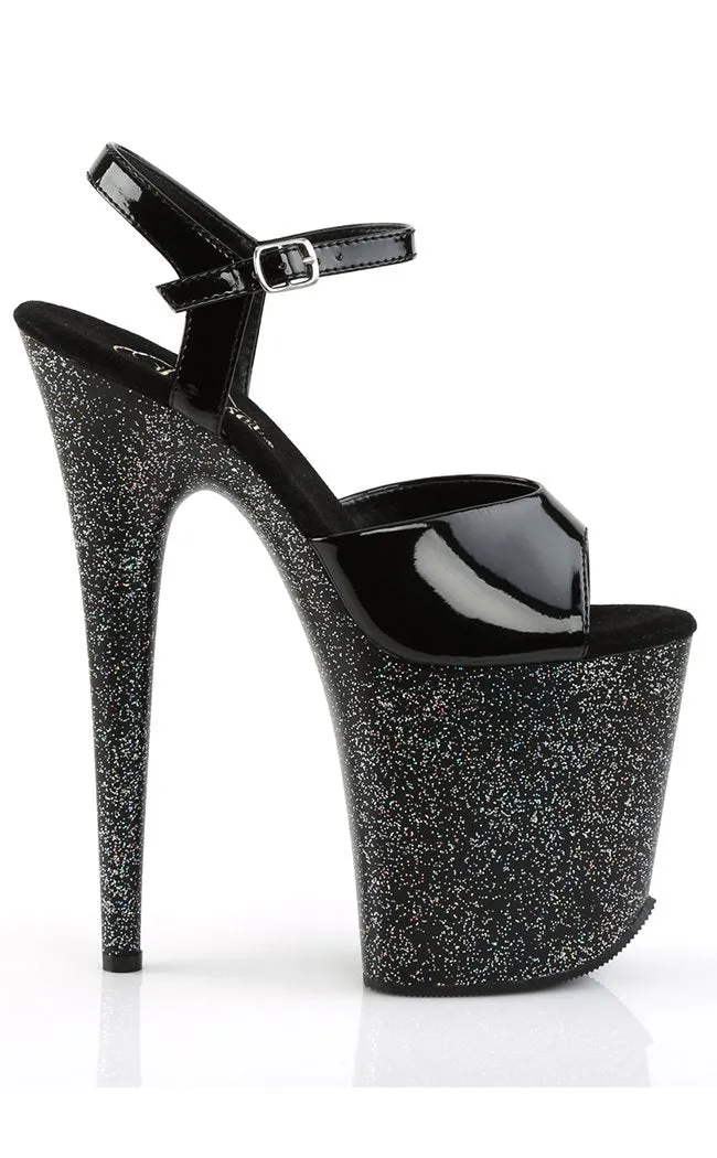 FLAMINGO-809MG Black Platform Heels