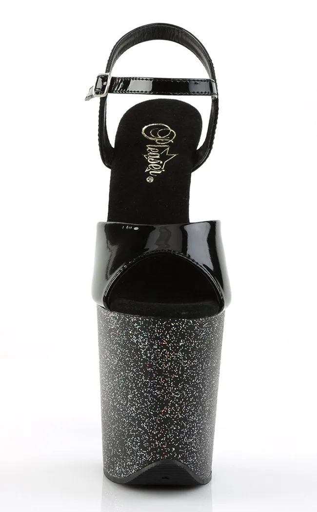FLAMINGO-809MG Black Platform Heels