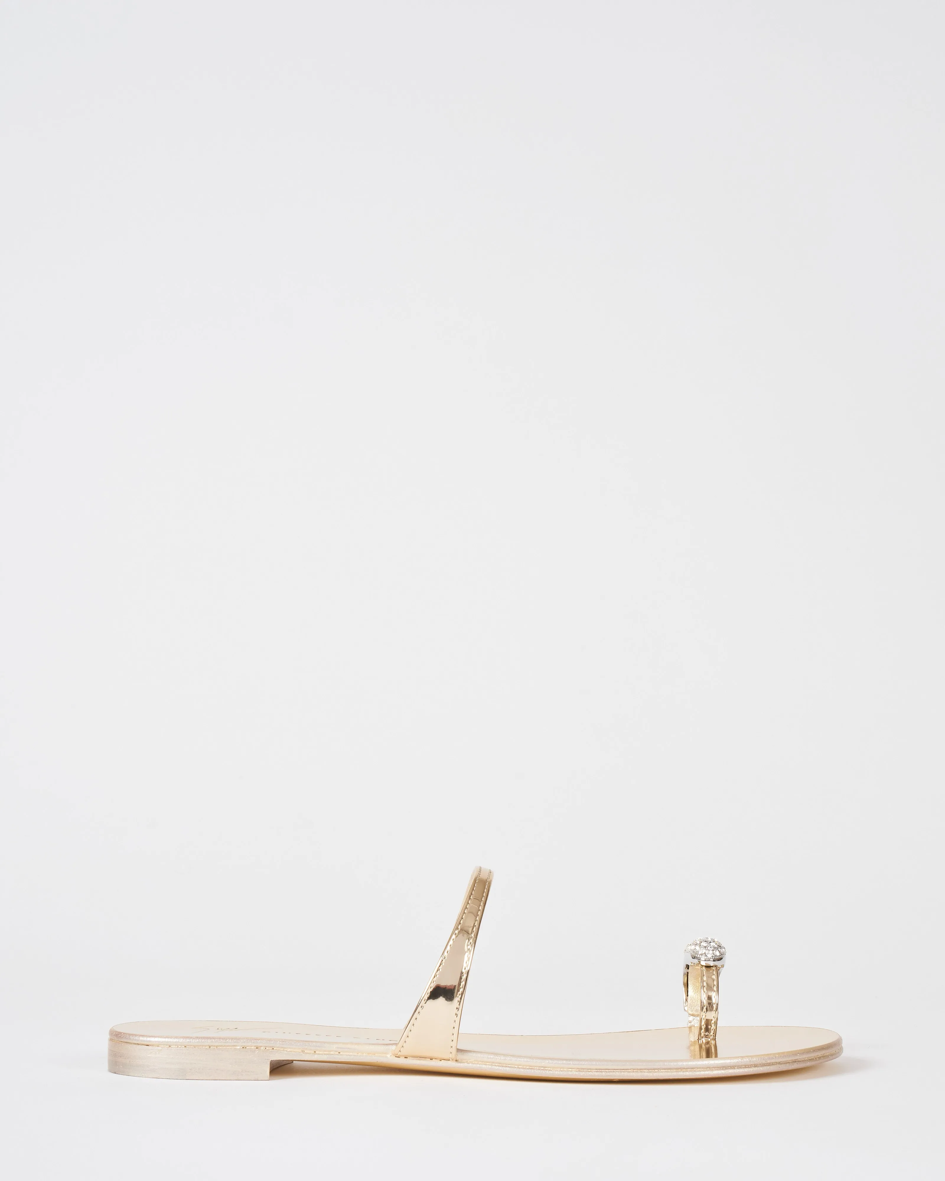 flat sandal with toe ring