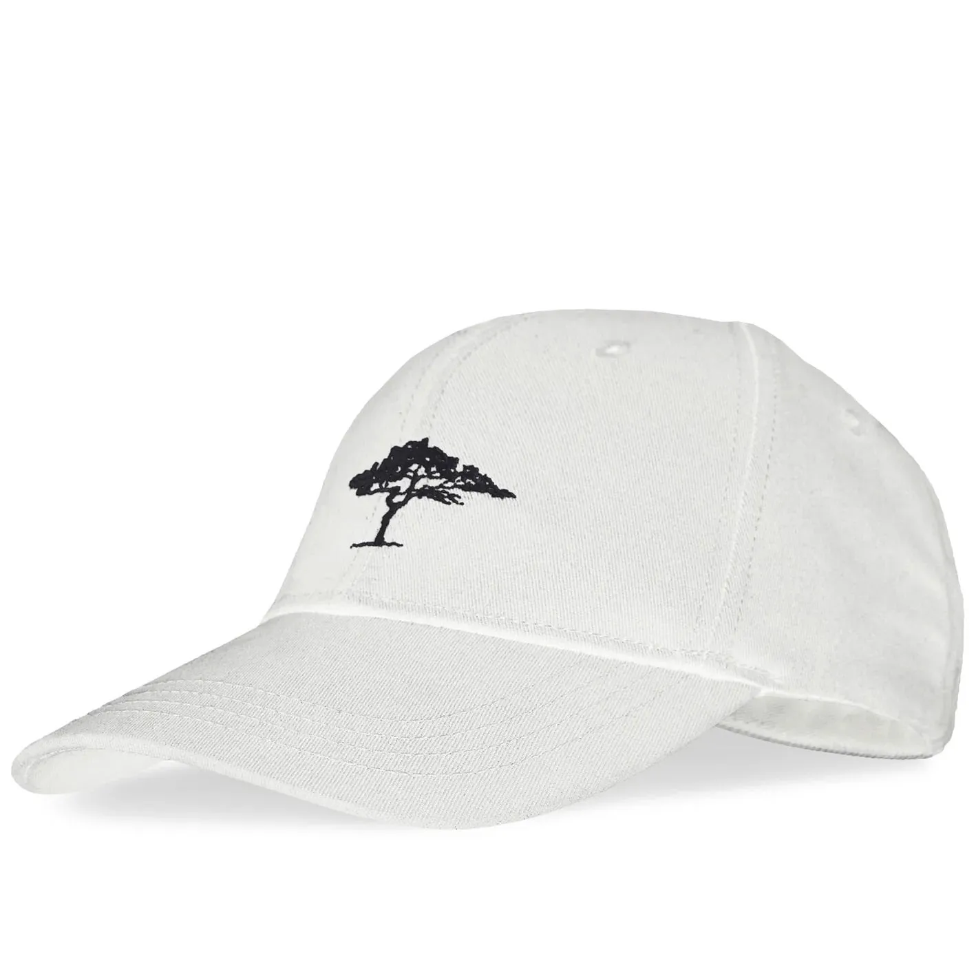 FYNCH HATTON Embroidered Cotton Cap – White
