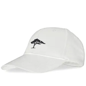 FYNCH HATTON Embroidered Cotton Cap – White