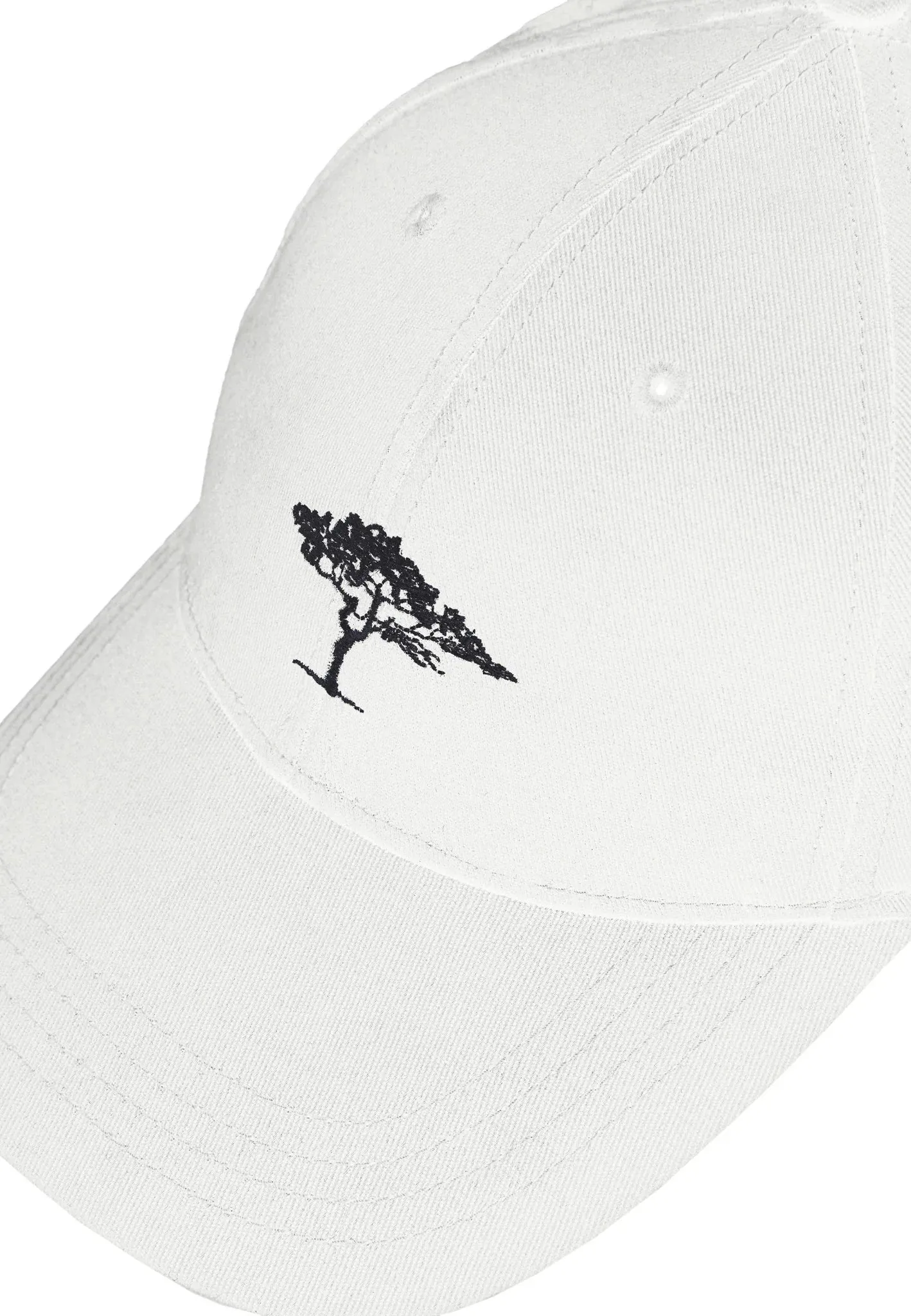 FYNCH HATTON Embroidered Cotton Cap – White