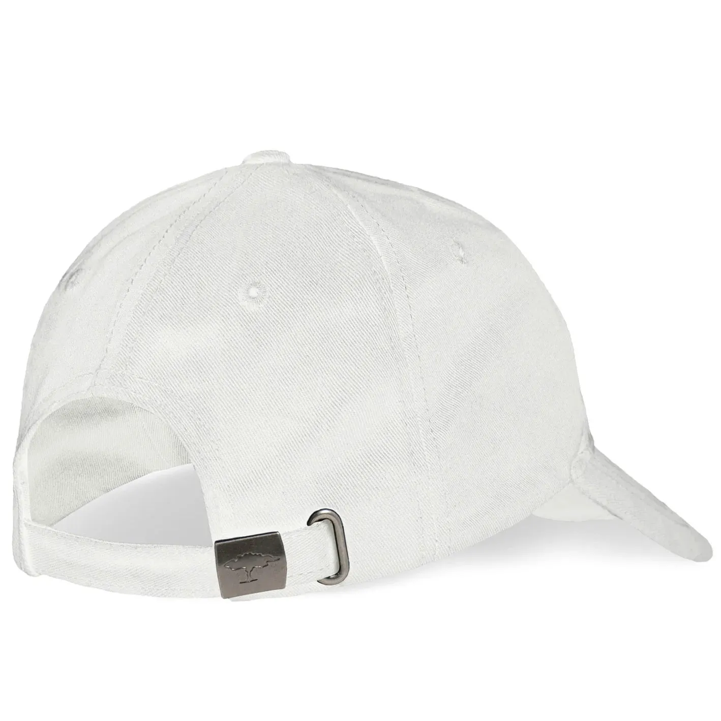 FYNCH HATTON Embroidered Cotton Cap – White