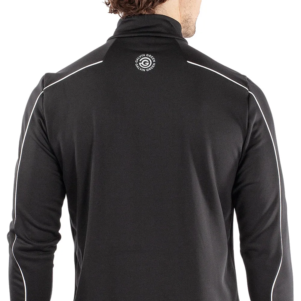 Galvin Green Dave 1/4 Zip Pullover - Black/White