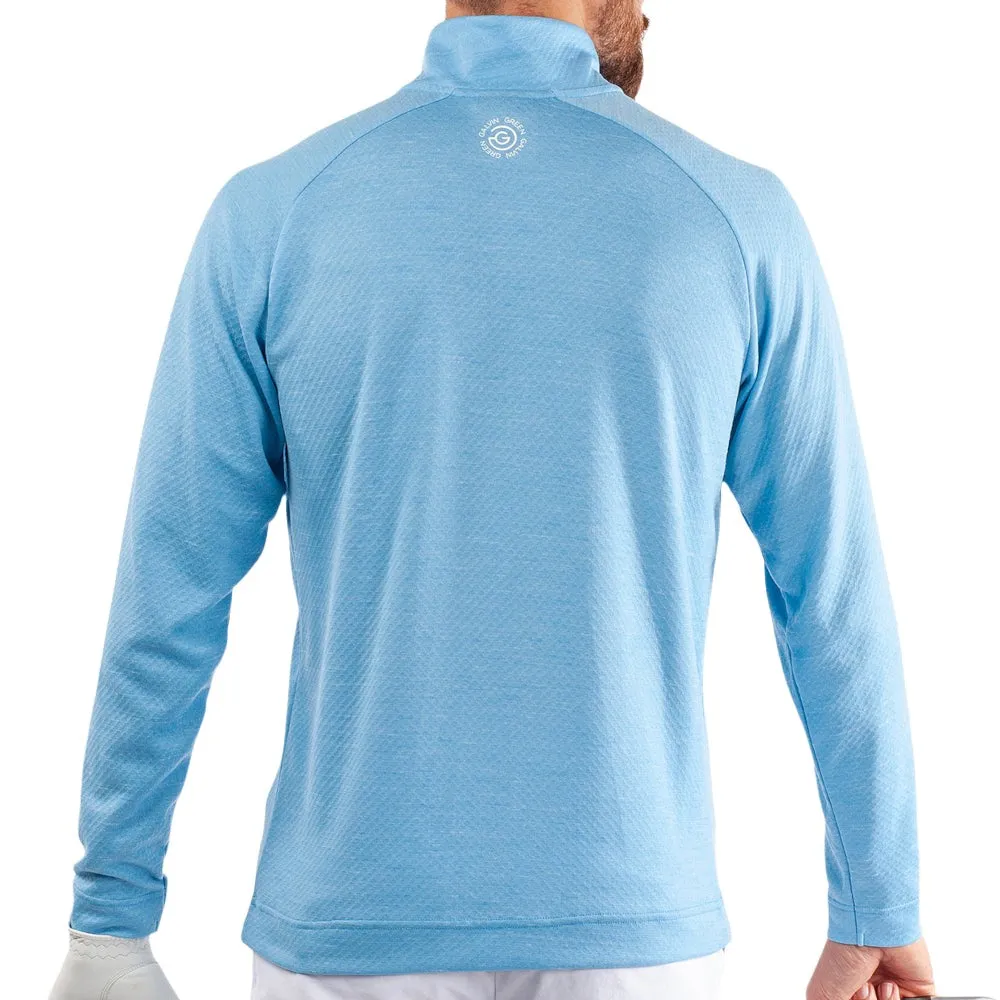 Galvin Green Dion 1/4 Zip Pullover - Alaskan Blue Melange