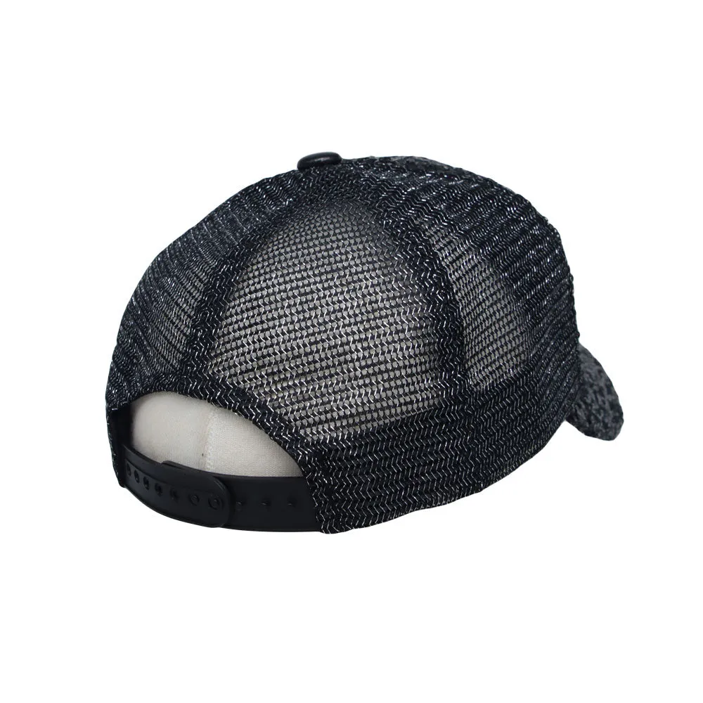 Glitter Sequin Hat Bling Heart Meshed Sparkle Shining Baseball Cap YTM1429