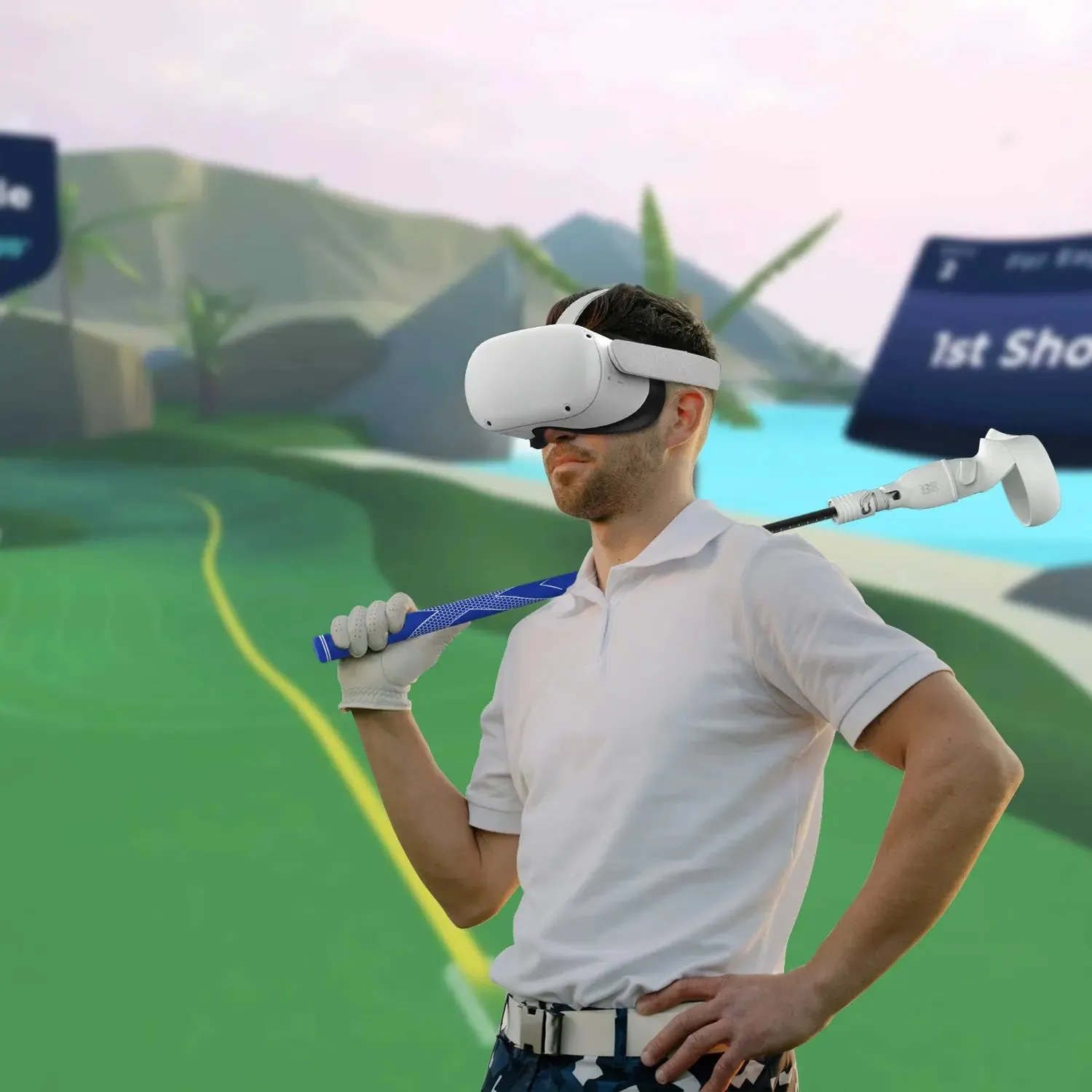 Golf Club Attachment for Quest 2