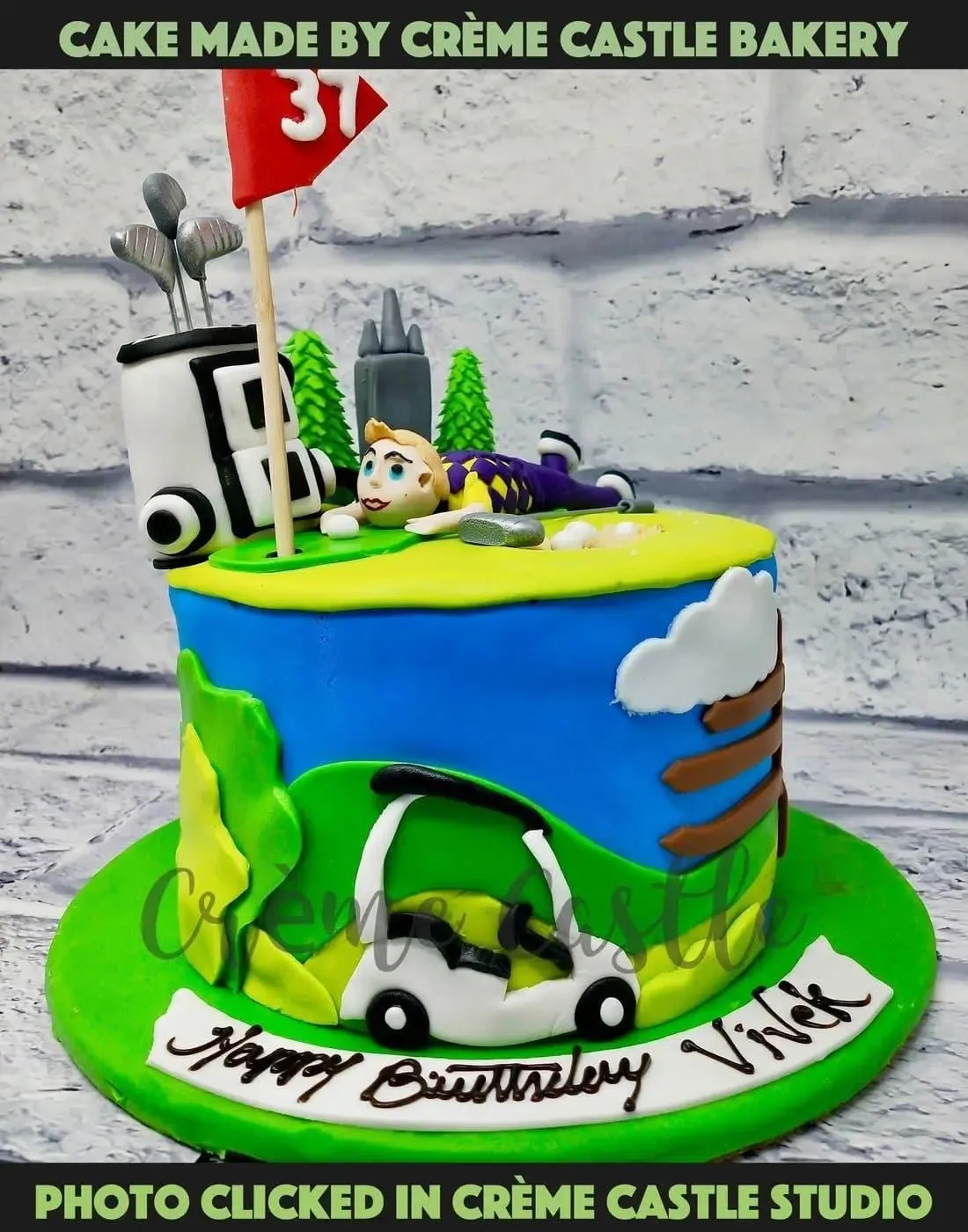 Golf Theme Cake 2