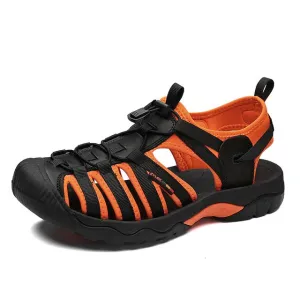 Groovywish Men Sturdy Orthopedic Sandals Round Toe Summer Fotwear