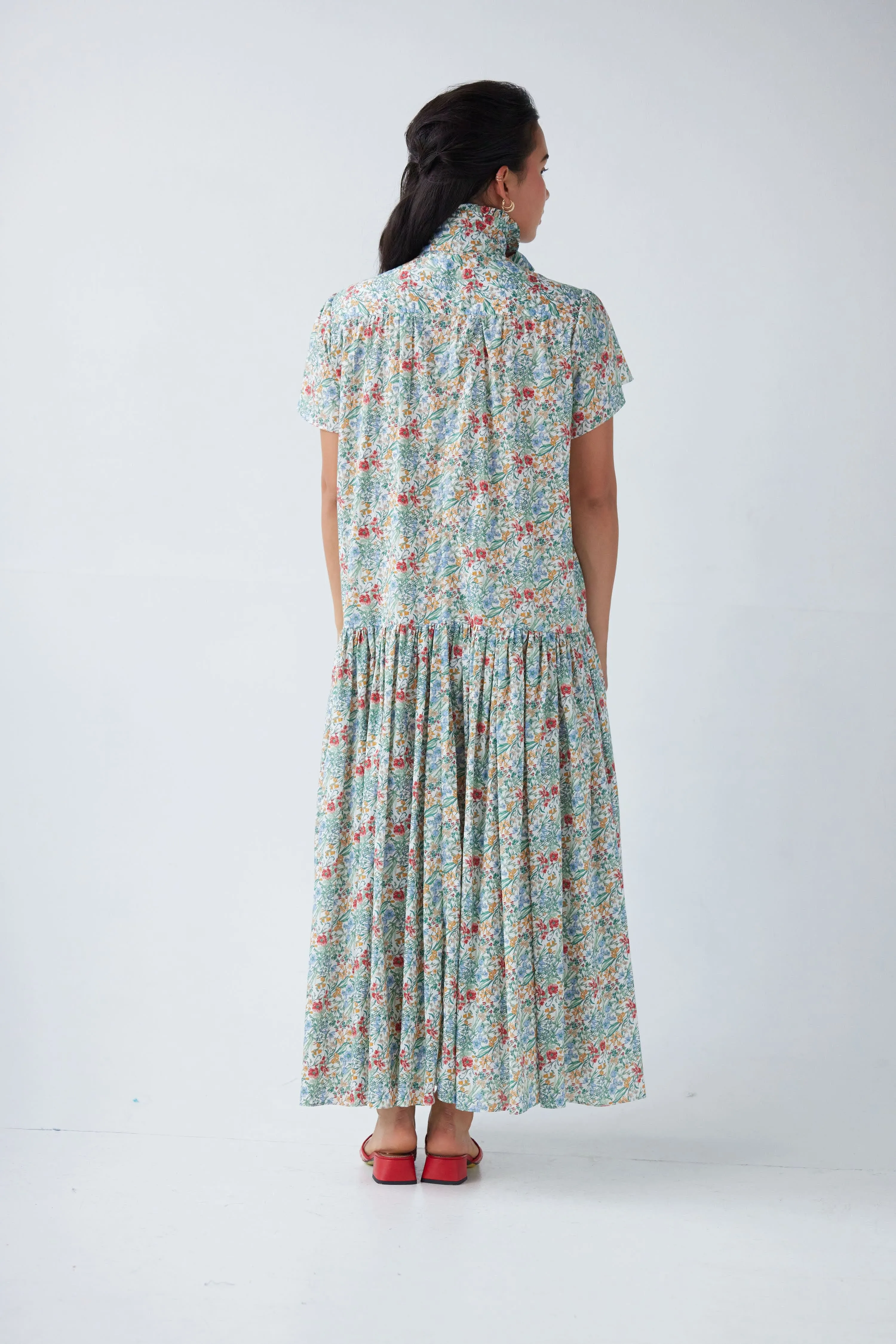 Jacqueline Dress in Floral Voile