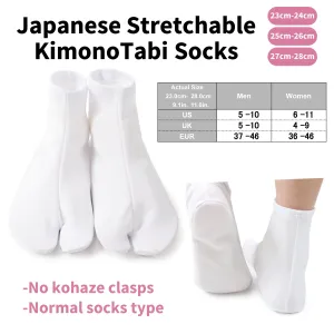 Japanese stretchable kimono tabi socks - Normal socks type 23.0cm-28.0cm
