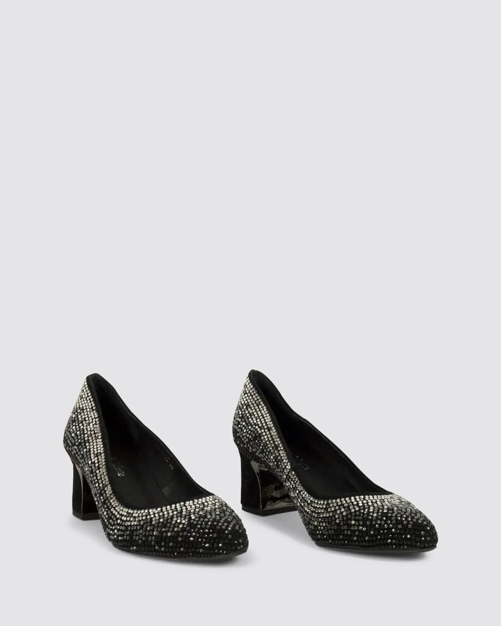 JENICE HEELS BLACK SUEDE