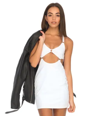 Jezabel Cut Out Dress in White