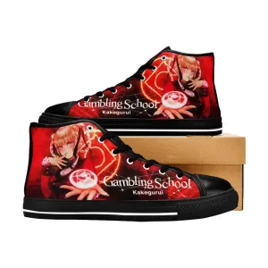 Kakegurui Compulsive Gambler Kirari Momobami Shoes High Top Sneakers for Kids and Adults