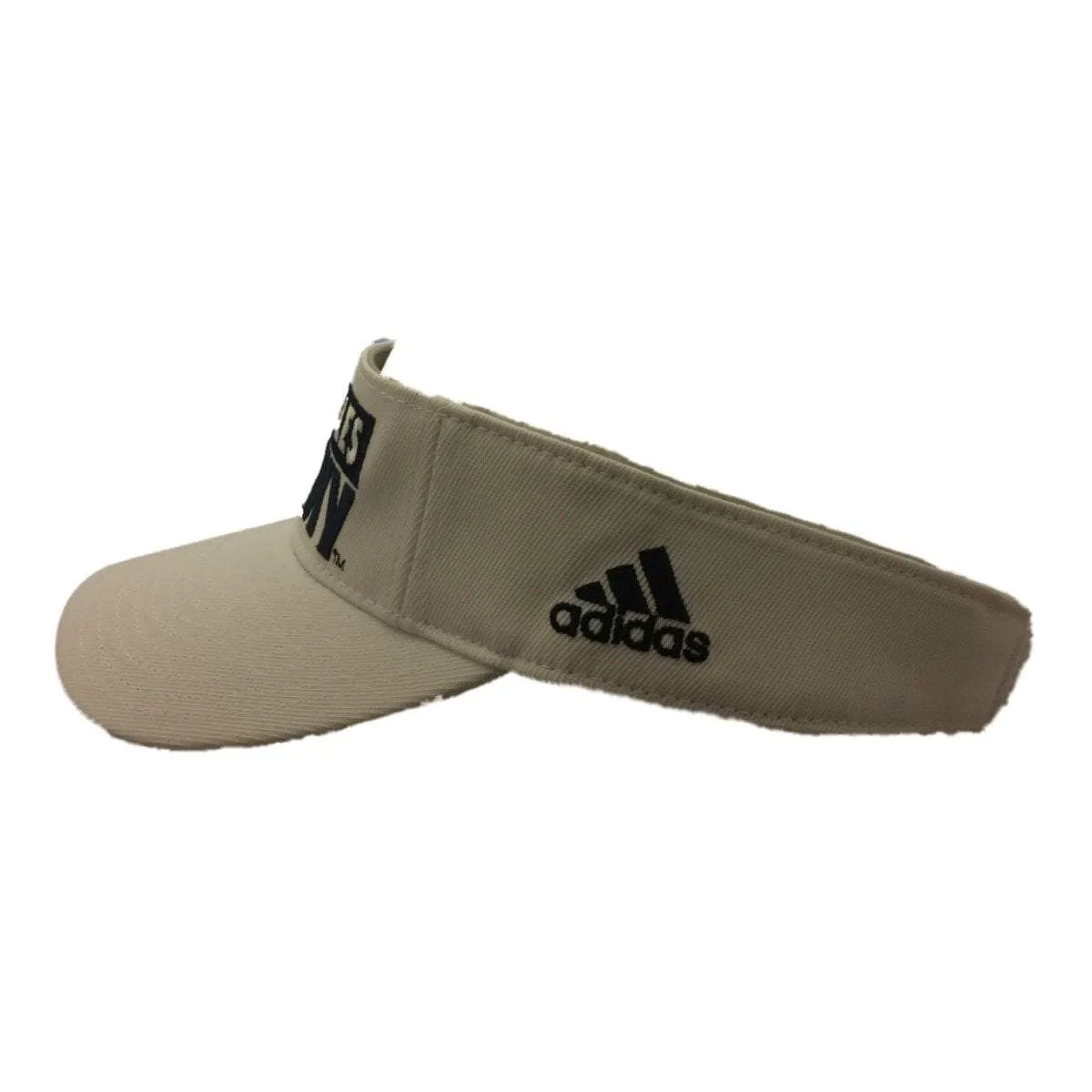 Los Angeles Galaxy Adidas White Adjustable Strapback Golf Visor Hat Cap