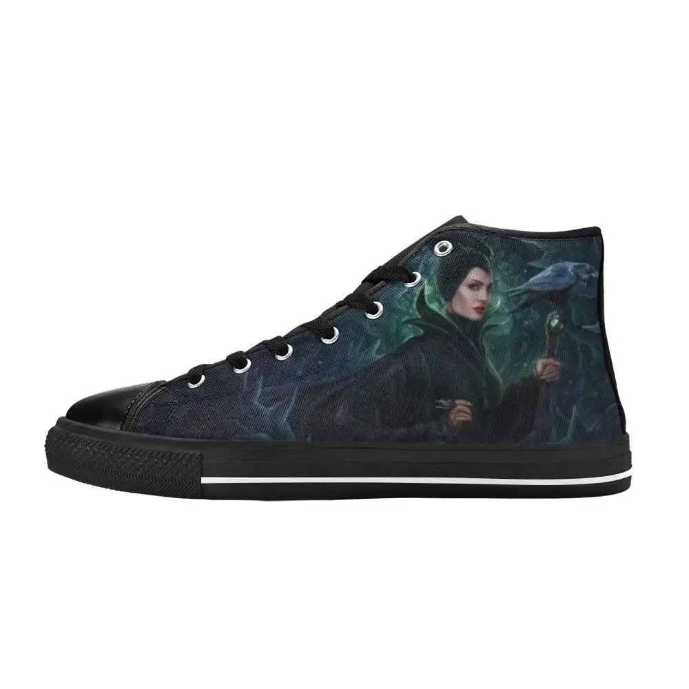 Maleficent Shoes High Top Sneakers for Kids and Adults