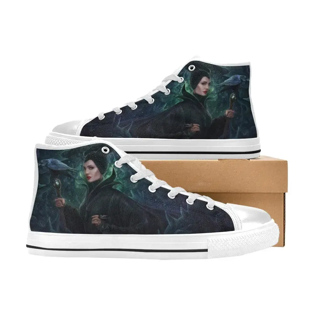 Maleficent Shoes High Top Sneakers for Kids and Adults