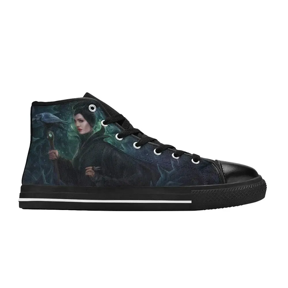Maleficent Shoes High Top Sneakers for Kids and Adults