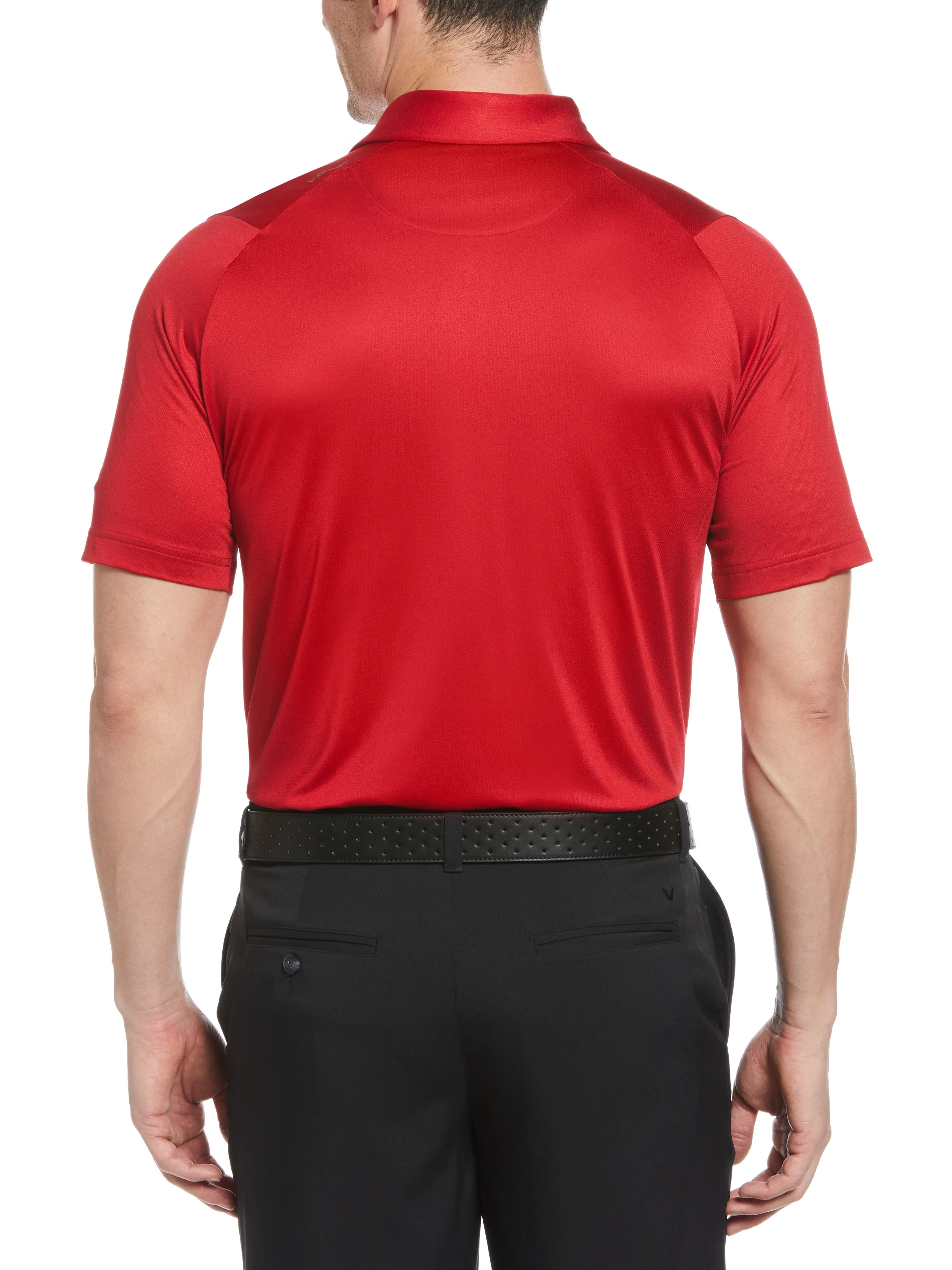 Men's Swing Tech Solid Golf Polo Shirt