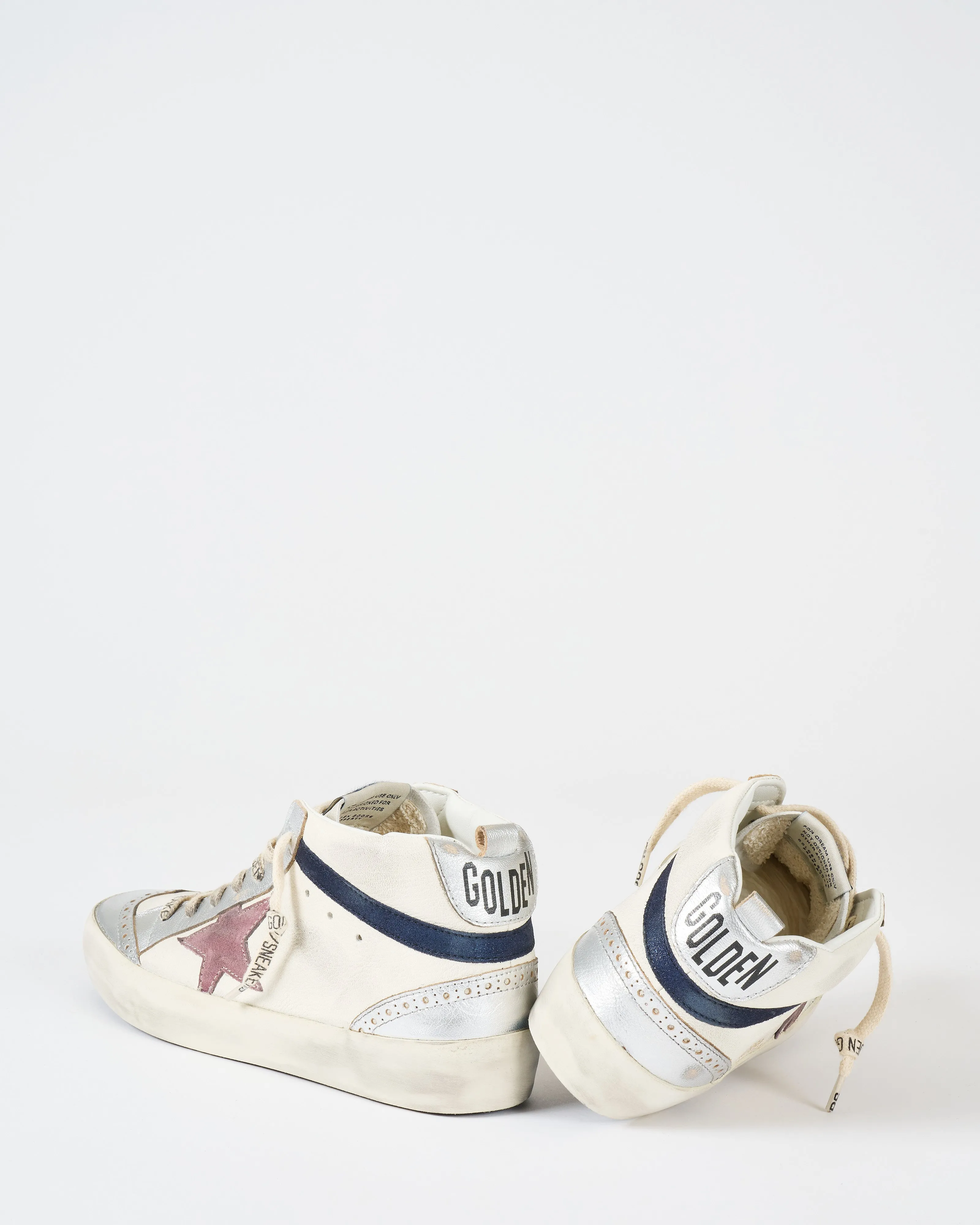 mid star laminated toe heel suede wave