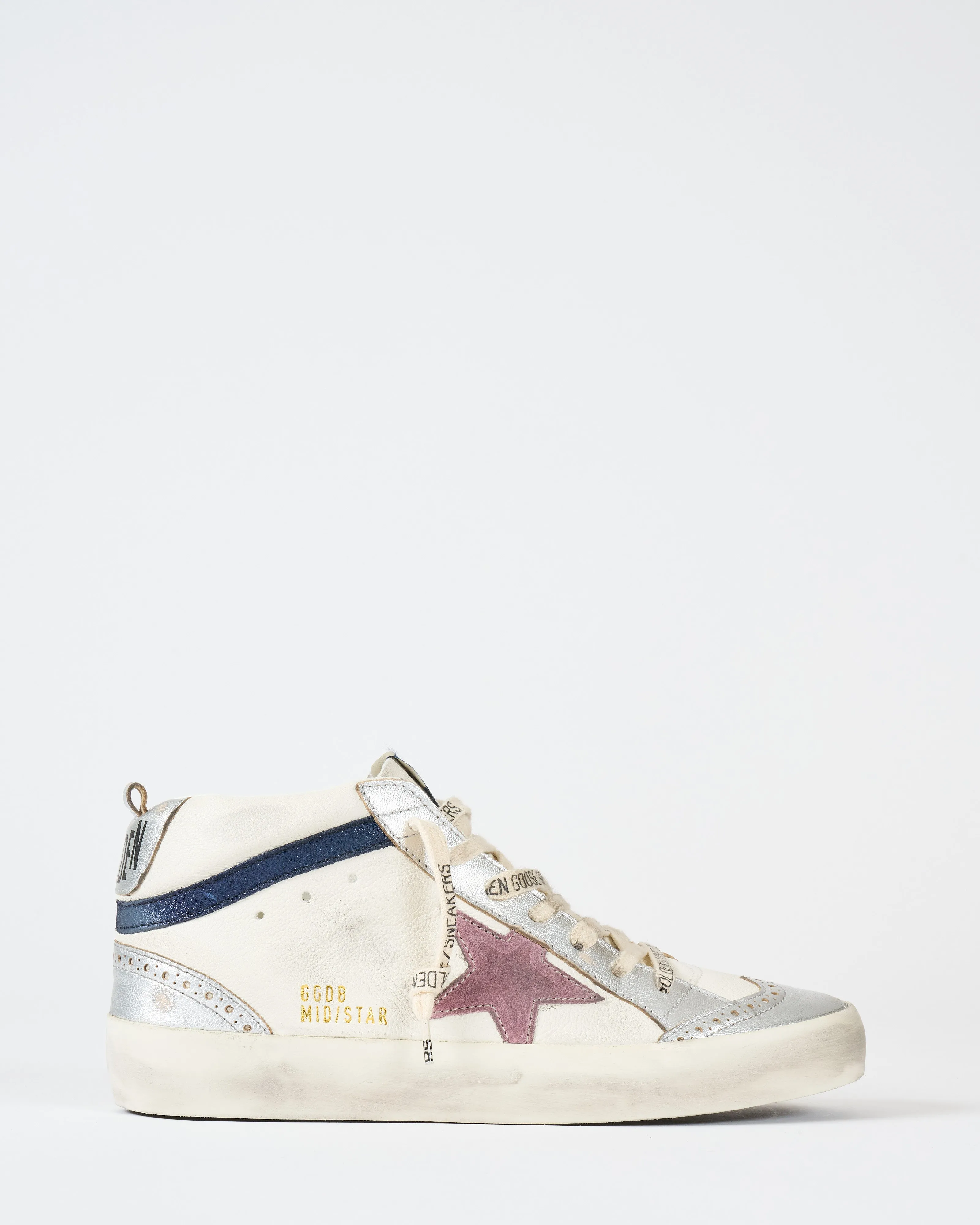 mid star laminated toe heel suede wave
