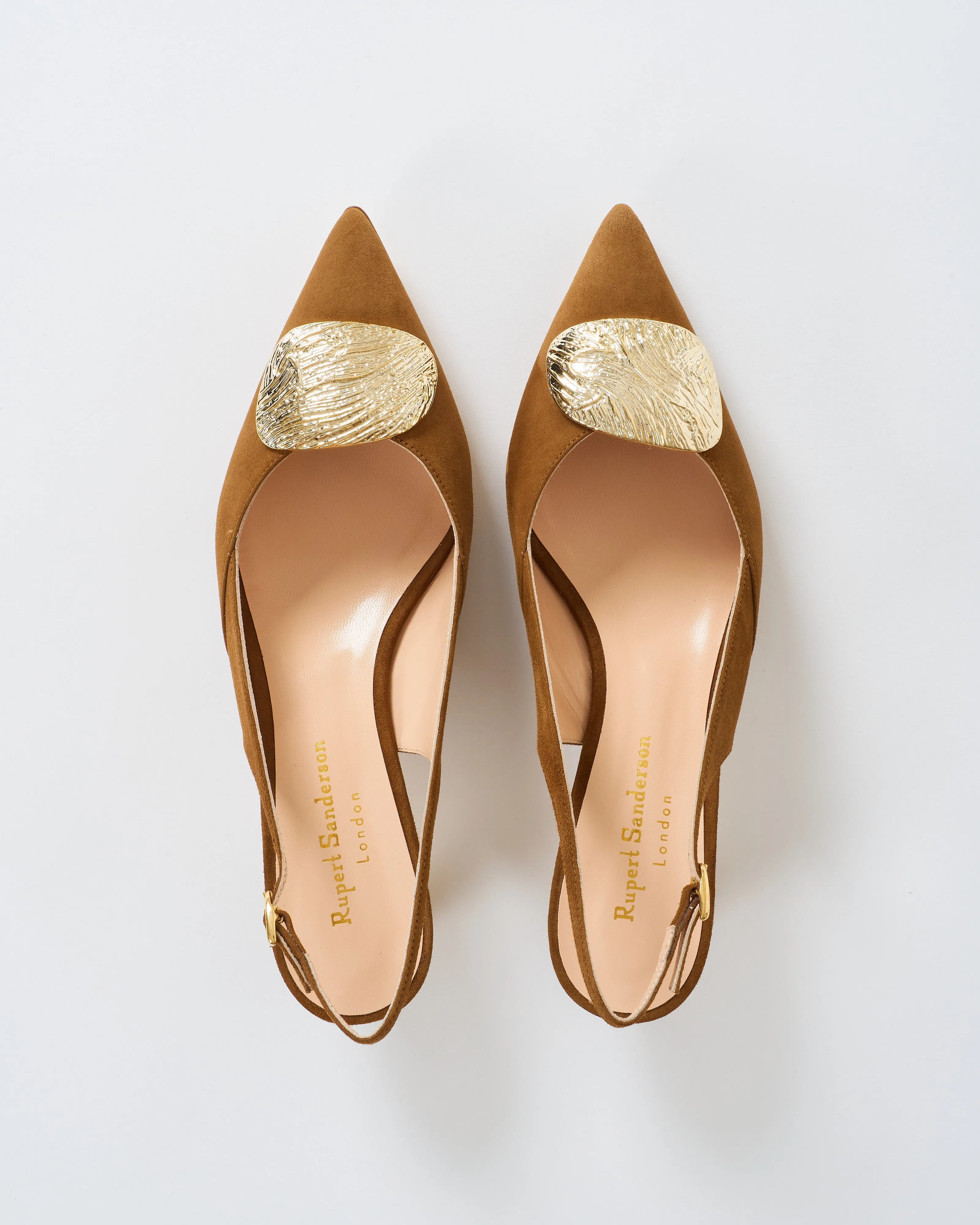 misty ripple pebble slingback