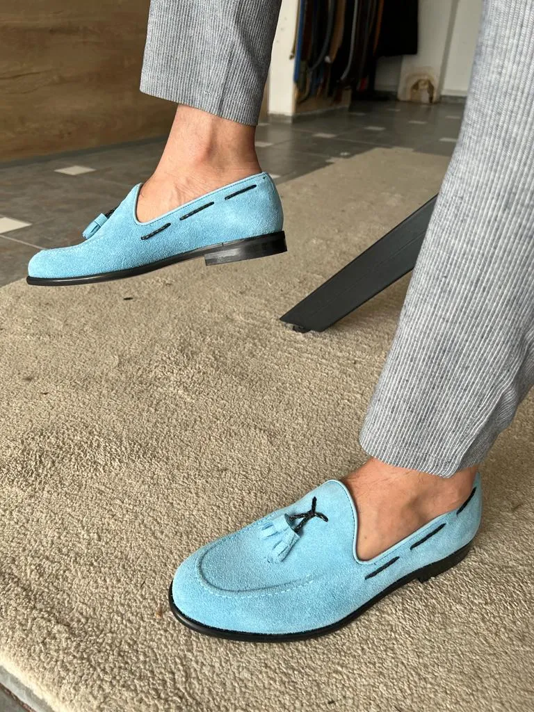 Napoca Suede Blue Sardinelli Loafers