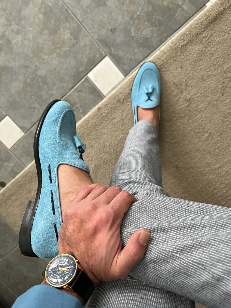 Napoca Suede Blue Sardinelli Loafers