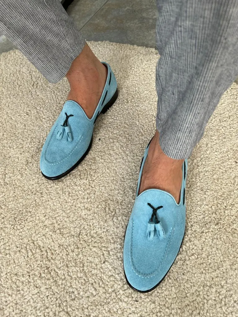 Napoca Suede Blue Sardinelli Loafers