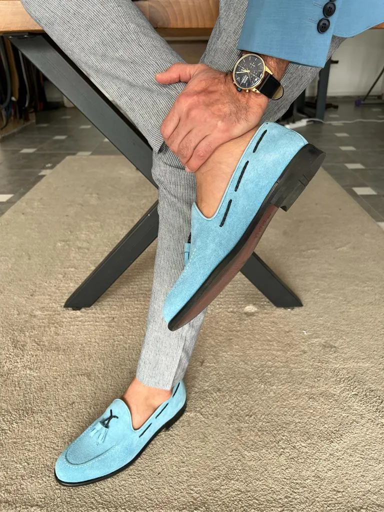 Napoca Suede Blue Sardinelli Loafers