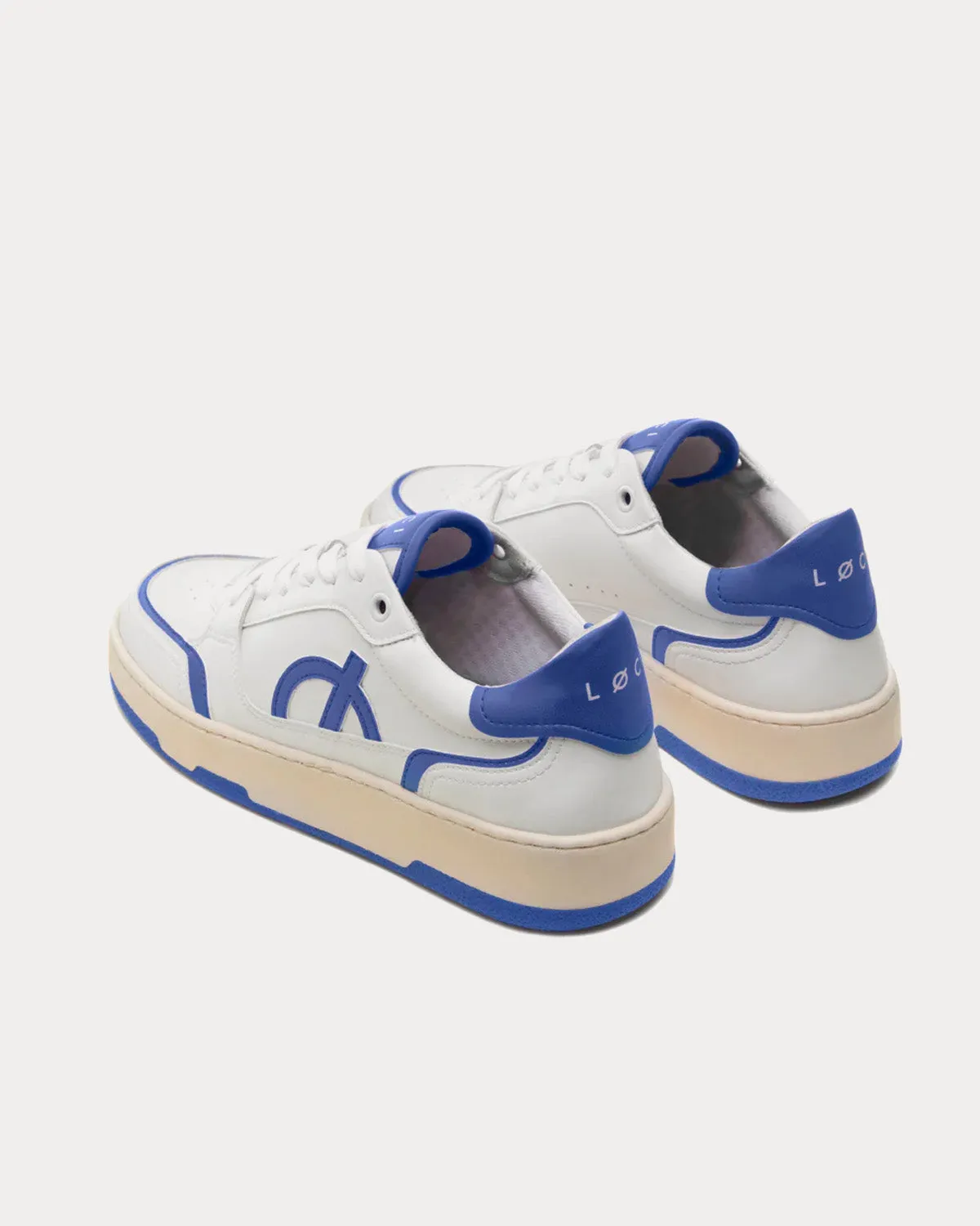Neo White / Blue / Cream Low Top Sneakers