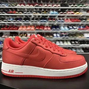 Nike Air Force 1 Low '07 LV8 Action Red White 718152-607 Men's Size 10